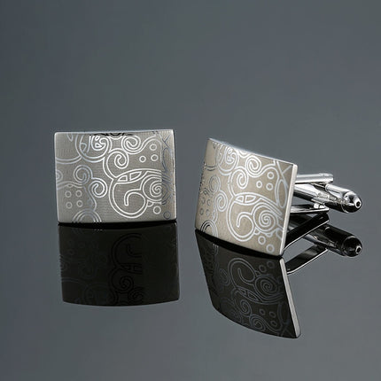 Fashionable Cufflinks for Men with Geometrical Designs - Wnkrs