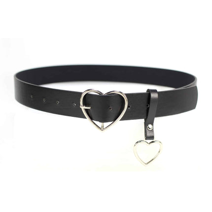 Women's Leather Belt Decorated with Heart - Wnkrs