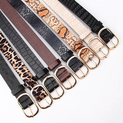 Women's Vintage Animal Textured Belt - Wnkrs