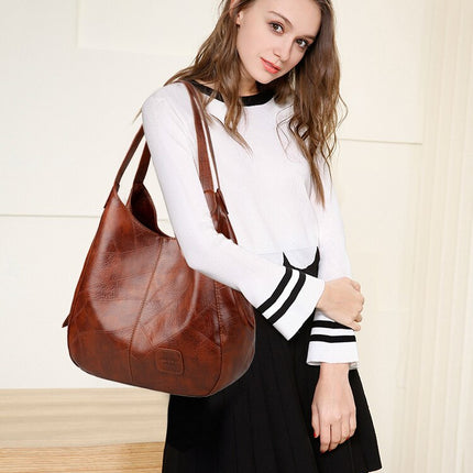 Vintage Women's Handbag with Multi-Pockets - Wnkrs