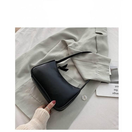 Women's Soft PU Leather Baguette Handbag - Wnkrs