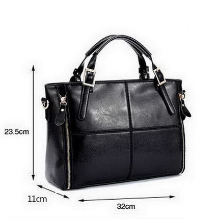 Women's Luxury Leather Top-Handle Bag - Wnkrs