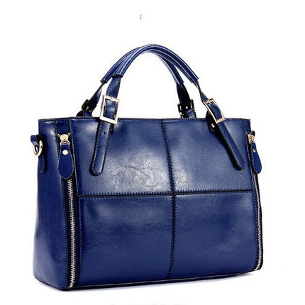 Women's Luxury Leather Top-Handle Bag - Wnkrs