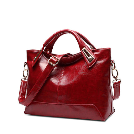 Women's Soft Oil Leather Shoulder Bag - Wnkrs