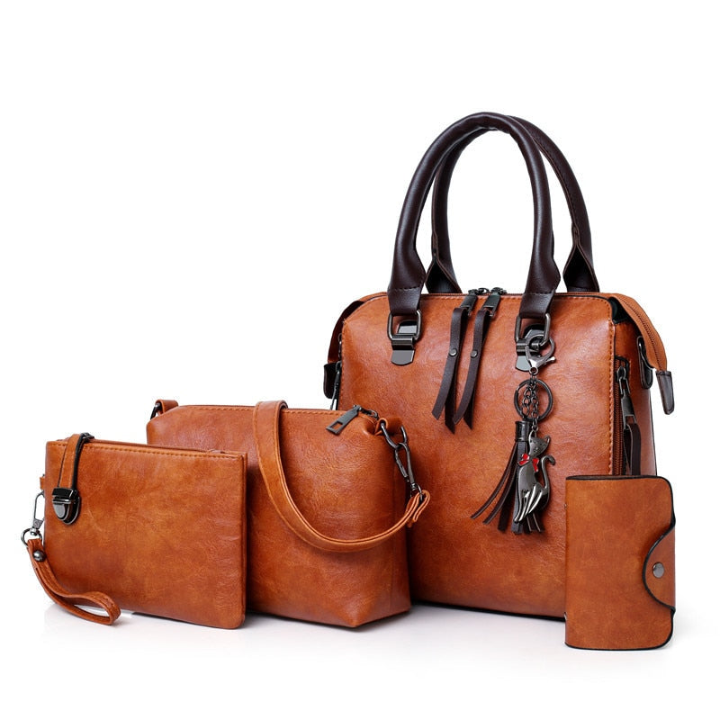 Women's Leather Shoulder Messenger Bag
