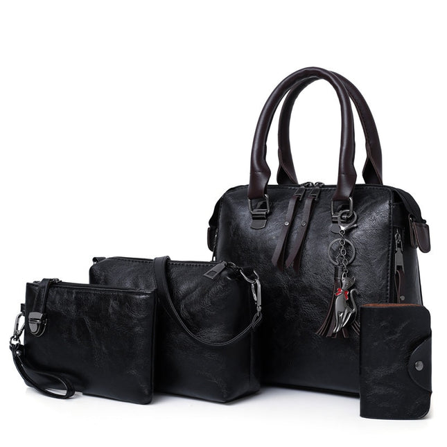 Women's Leather Shoulder Messenger Bag - Wnkrs