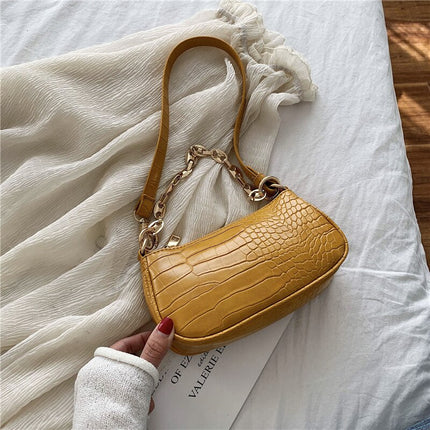 Mini Crocodile Pattern Shoulder Bag for Women - Wnkrs