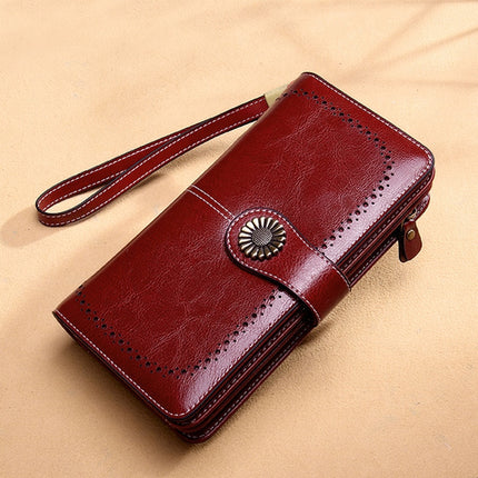 Women's Clutch Leather Wallet - Wnkrs