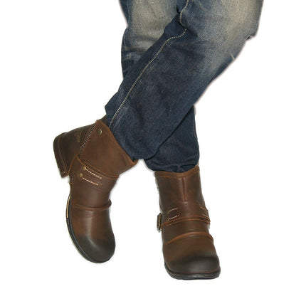 Men's Genuine Leather Combat Boots - Wnkrs