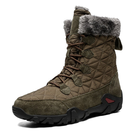 Men's Quilted Plush Winter Boots - Wnkrs