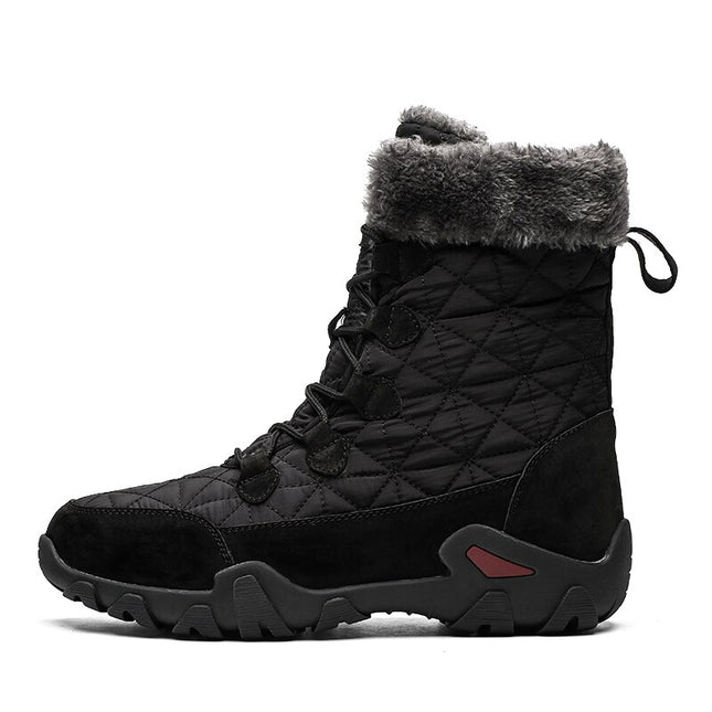 Men's Quilted Plush Winter Boots - Wnkrs