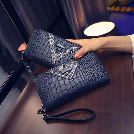 Women's Snake Leather Stylized Long Wallet - Wnkrs