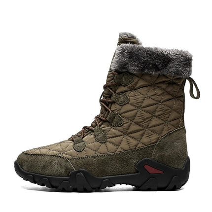 Men's Quilted Plush Winter Boots - Wnkrs
