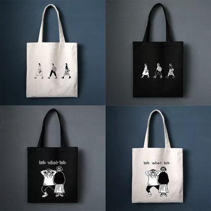 Printed Canvas Tote Bag - Wnkrs