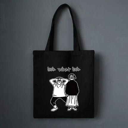 Printed Canvas Tote Bag - Wnkrs