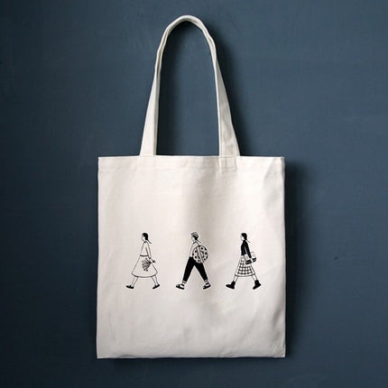 Printed Canvas Tote Bag - Wnkrs