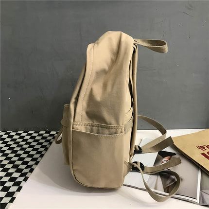 Women's Simple Canvas Backpack - Wnkrs