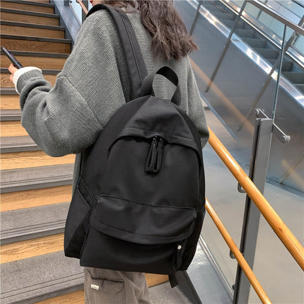 Women's Simple Canvas Backpack - Wnkrs