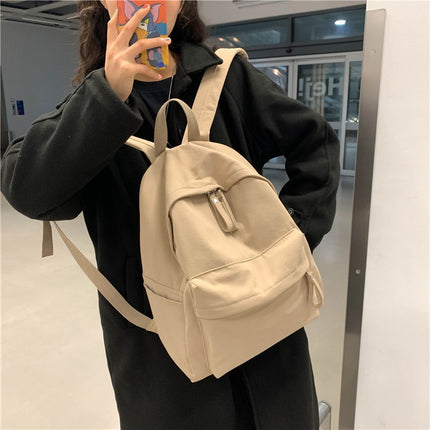 Women's Simple Canvas Backpack - Wnkrs