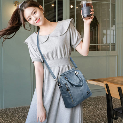 Women' Leather Shoulder Backpack - Wnkrs