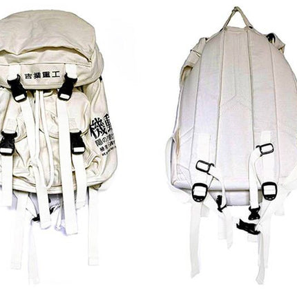 Canvas Unisex Backpack in Black and White - Wnkrs