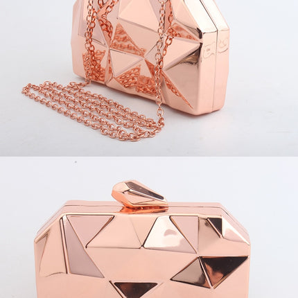 Geometric Three Dimensional Evening Clutch - Wnkrs
