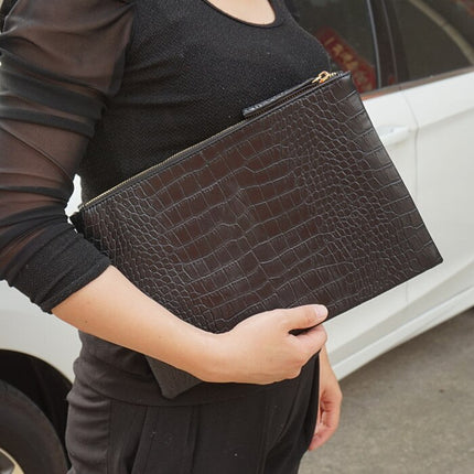 Crocodile Patterned Women's Clutch - Wnkrs
