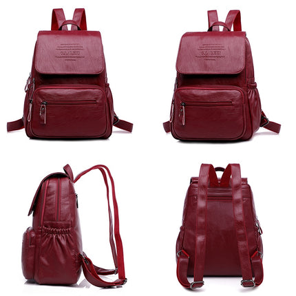 Women's Leather Backpack - Wnkrs