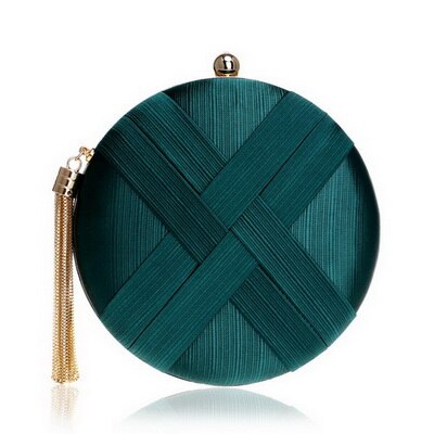 Women's Metal Tassel Clutch Bag - Wnkrs