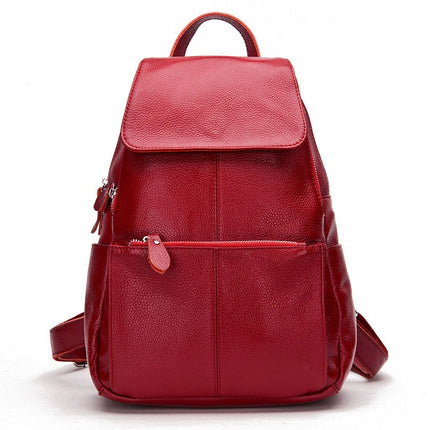 Casual Colorful Women's Genuine Leather Backpack - Wnkrs
