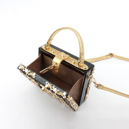Women's Luxury Floral Patterned Handbag - Wnkrs