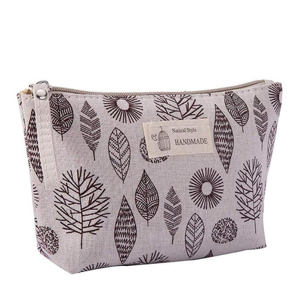 Cotton and Linen Cosmetic Bag - Wnkrs