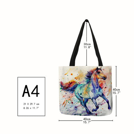 Watercolor Horse Tote Bag - Wnkrs