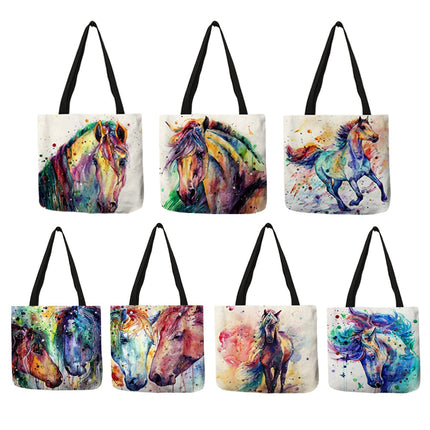 Watercolor Horse Tote Bag - Wnkrs