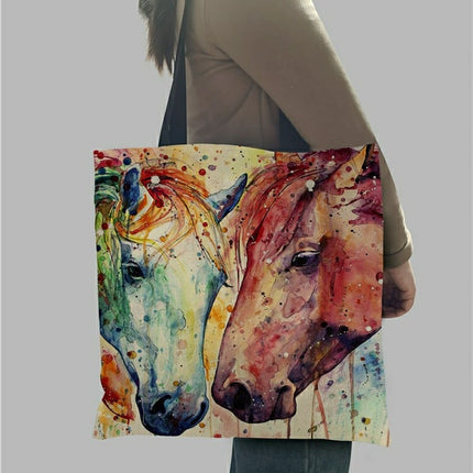 Watercolor Horse Tote Bag - Wnkrs