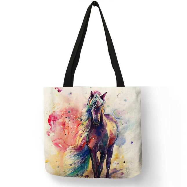 Watercolor Horse Tote Bag - Wnkrs
