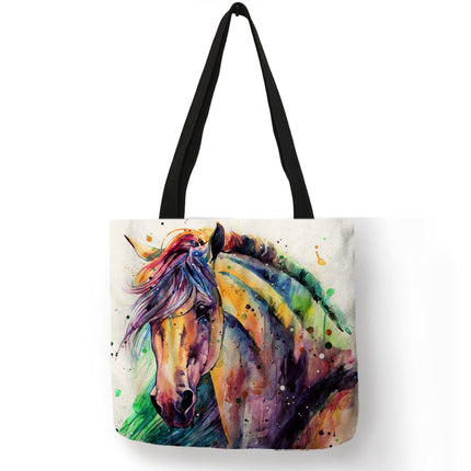Watercolor Horse Tote Bag - Wnkrs