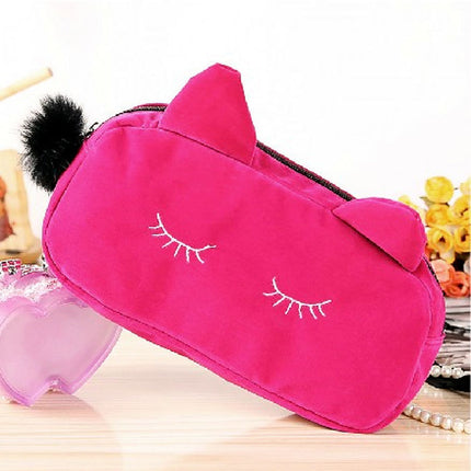 Cartoon Cat Design Cosmetic Bags - Wnkrs