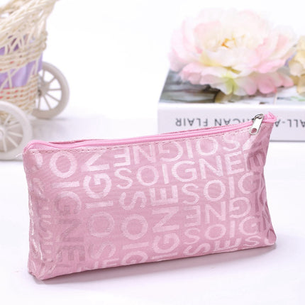 Fashion Letter Design Cosmetic Bags - Wnkrs
