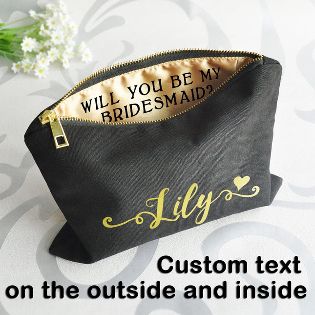 Personalized Makeup Bag for Bachelorette Party - Wnkrs