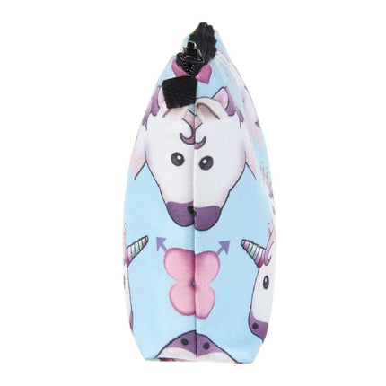 Unicorn / Heart Emoji Patterned Organizer Bag - Wnkrs