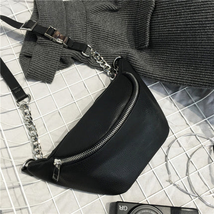 Women's Bucket Shaped Chain Waist Bag - Wnkrs