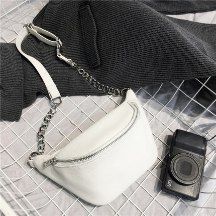 Women's Bucket Shaped Chain Waist Bag - Wnkrs