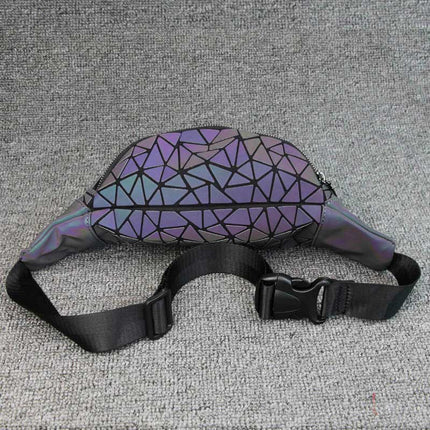 Mosaic Design Holographic Waist Bag - Wnkrs