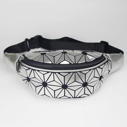 Mosaic Design Holographic Waist Bag - Wnkrs