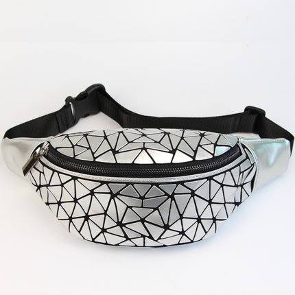Mosaic Design Holographic Waist Bag - Wnkrs