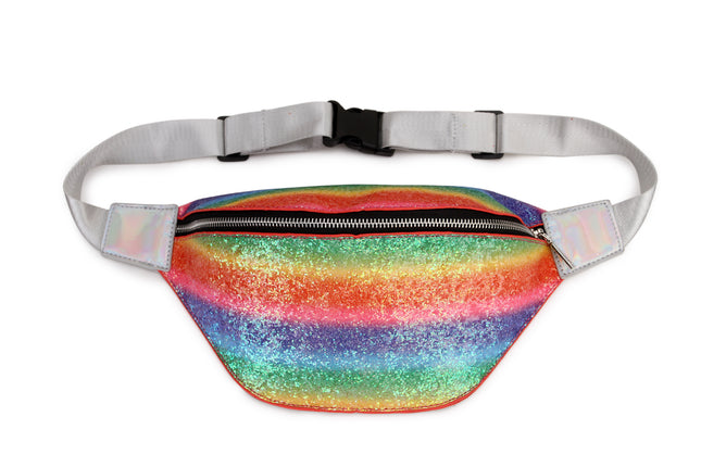 Women's Glitter Rainbow Waist Pack - Wnkrs