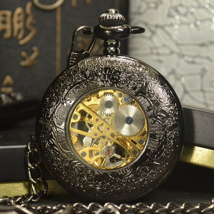Steampunk Skeleton Mechanical Pocket Watch - wnkrs