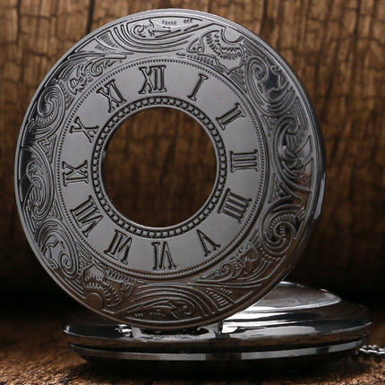 Black Vintage Pocket Watch - wnkrs