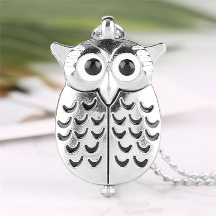 Vintage Owl Shaped Pocket Watch - wnkrs